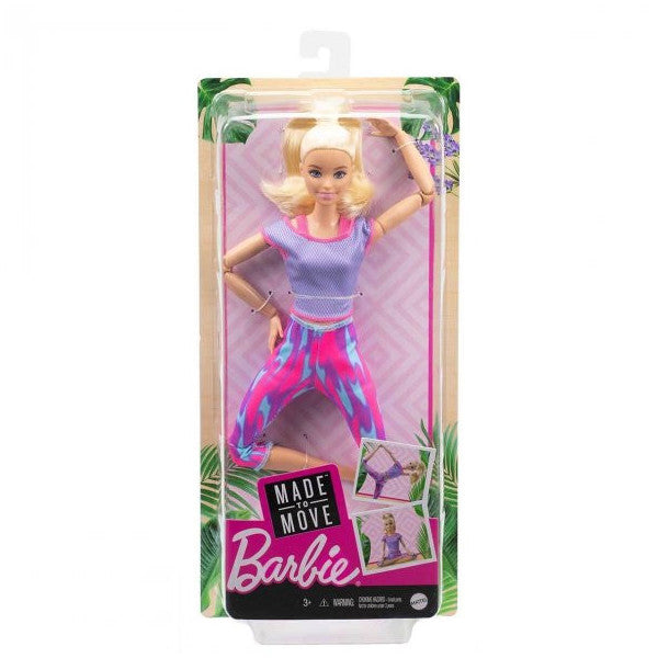 Barbie Infinite Motion Doll Blonde Long Haired Doll With Purple Colored Sportswear Gxf04