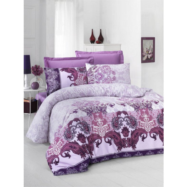 Komfort Home Double Exclusive Deluxe Satin Duvet Cover Set (Esila)