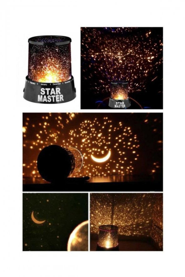 Star Master Colorful Night Light Battery Operated Star Reflective Night Light