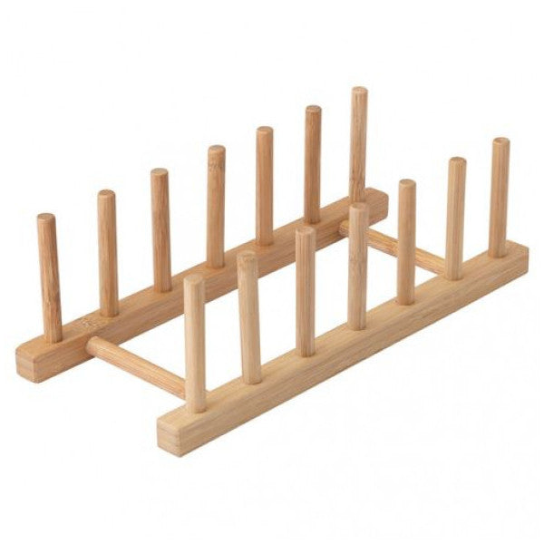 Ikea Ostbit Bamboo Plate Rack Plate Organizer
