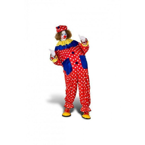 Polka Dot Clown Costume Unisex Adult