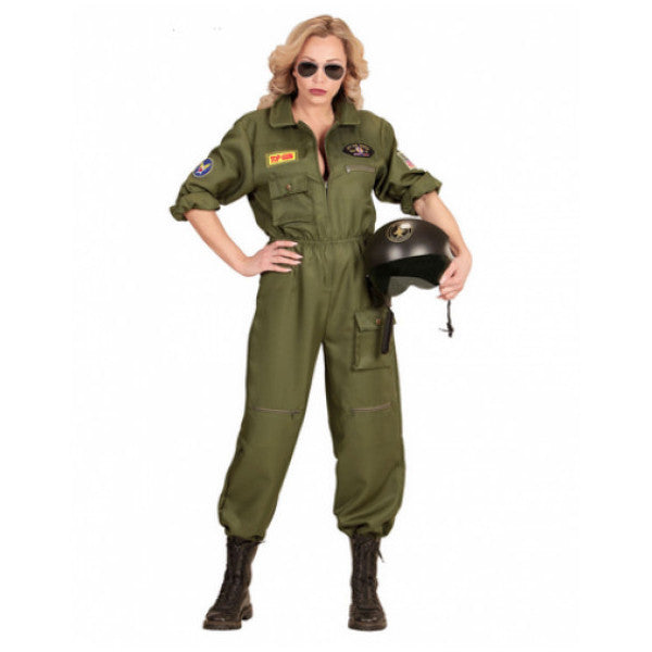 Fighter Plane Pilot Women's Costume Luxury