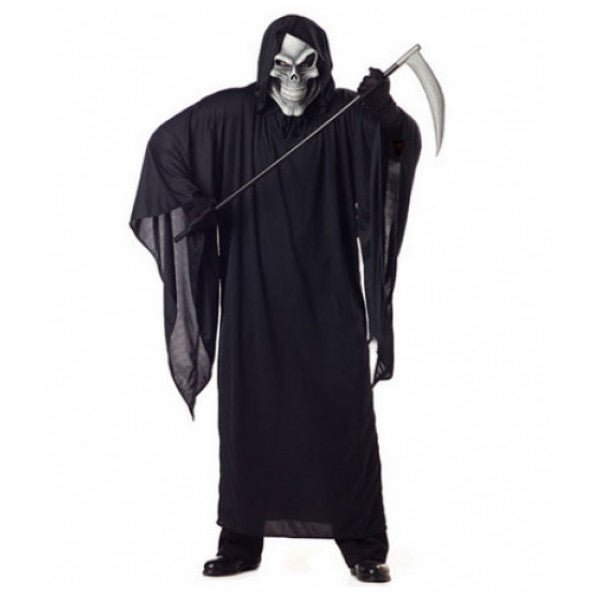 Unisex Yetişkin Cadılar Bayramı Grim Reaper Kostümü