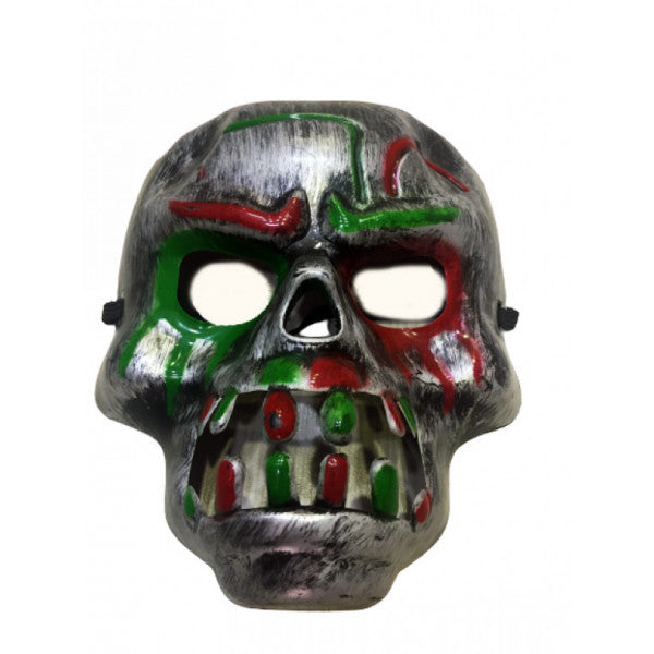 Red Blood Stripe Gear Dracula Skull Mask Gray Color (579)