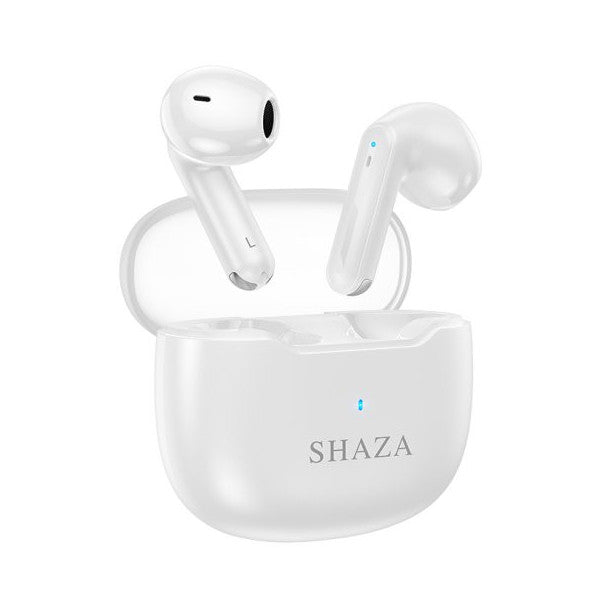 SHAZA Air7 Noise Reduction ENC Bluetooth 5.3 TWS Headphone with 4 Microphones White