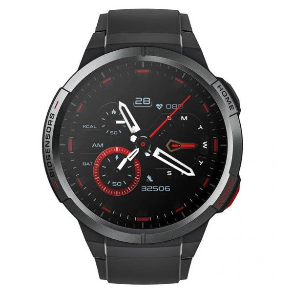 Mibro Saat GS 1.43 inç AMOLED HD Ekran GPS 5 ATM Su Geçirmez Akıllı Saat Siyah