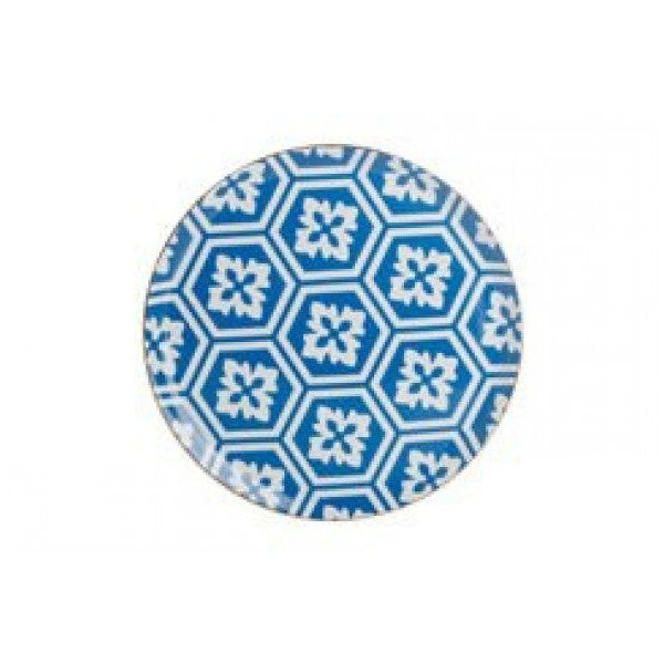 Porland Morocco Pattern Blue Flat Plate 28Cm