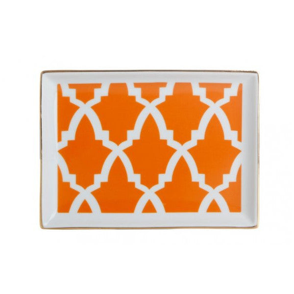 Porland Morocco Pattern Orange Breakfast Plate 18cm