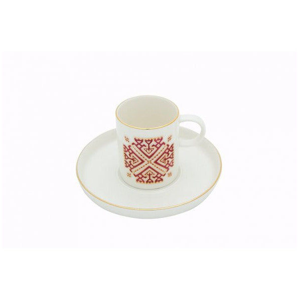 Porland Arabesque Pattern Coffee Cup with Saucer 80Cc