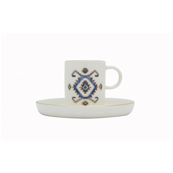 Porland Arabesque Pattern Coffee Cup with Saucer 80Cc