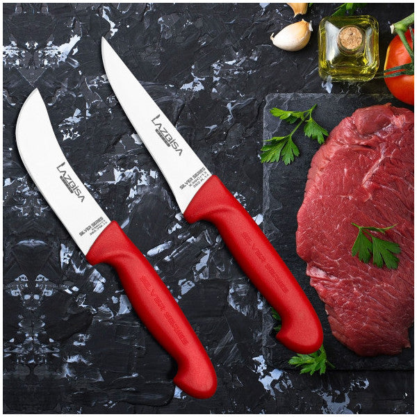 Lazbisa Kitchen Knife Set Meat Bone Cutting Vegetable Knife - Silver Series