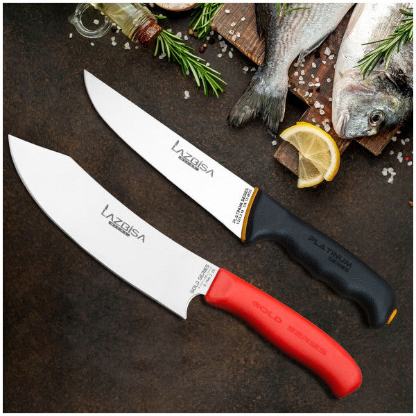 Lazbisa Kitchen Knife Set Meat Bread Vegetable Chef Knife