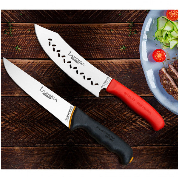 Lazbisa Kitchen Knife Set Meat Bread Vegetable Chef Knife Set of 2