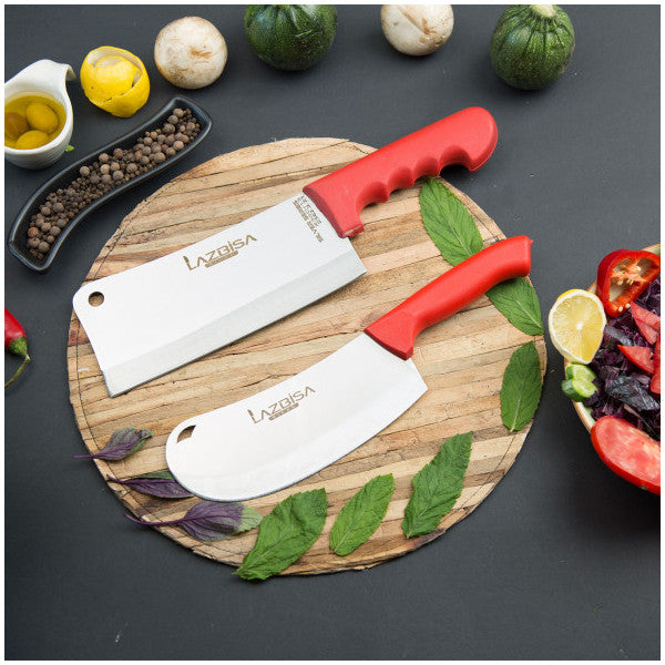 Lazbisa Kitchen Knife Set Meat Chicken Bone Minced Meat Pita Onion Pizza Line Pastry Line Set of 2