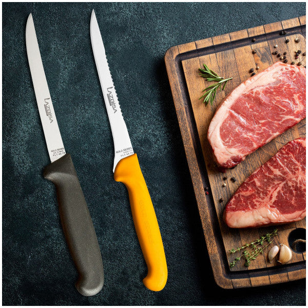 Lazbisa Kitchen Knife Set Fillet Steak Knife 2 Pcs Gold And Black Series