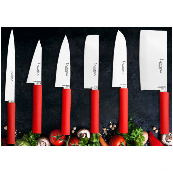 مجموعة سكاكين المطبخ من لازبيسا آسيا مكونة من 6 قطع، سكين الطاهي لسلطة الخضار والفواكه والبصل