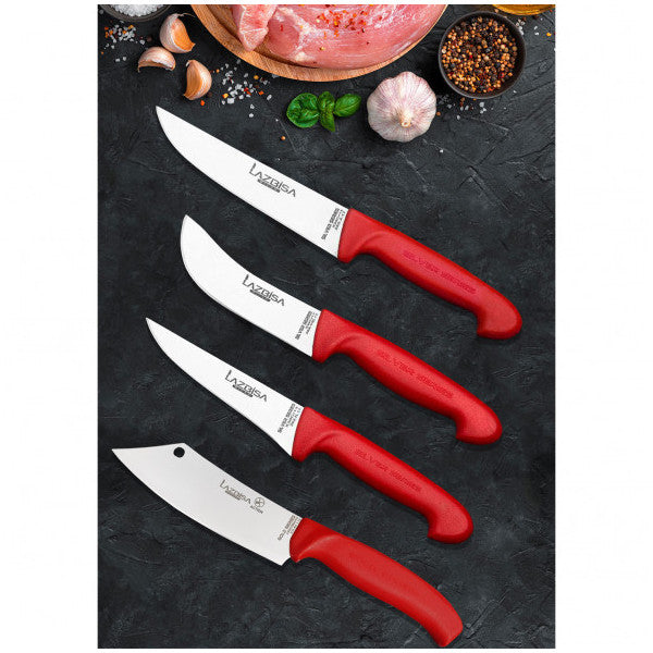 مجموعة سكاكين المطبخ الفضية من لازبيسا، للاستخدام اليومي، 4 قطع من سكين خبز اللحم والخضراوات والبصل والفواكه