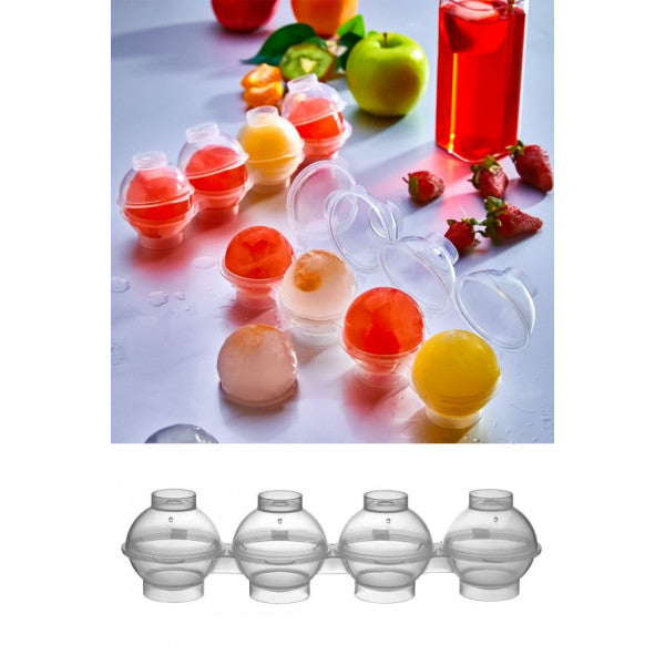 4-Part Leakproof Sphere Ice Mold 23.5 X 5.5 Cm