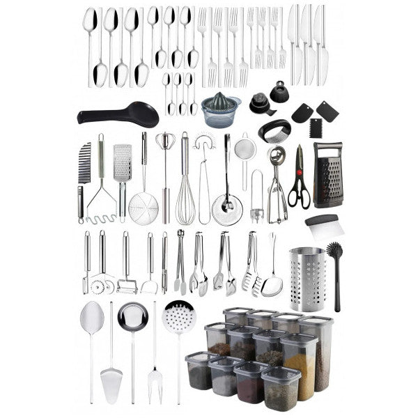 87 Pieces for 6 Persons Fork Spoon Knife Set 36 Pieces Dinnerware Storage Container Dowry Set