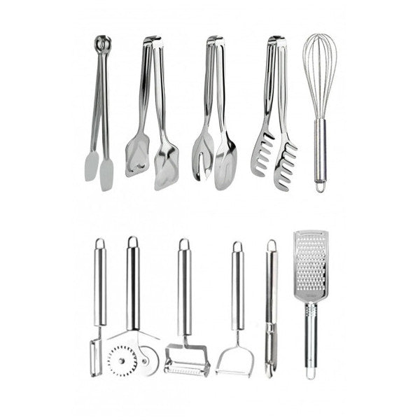 11 Piece Tongs and Peeler Set, Saving Equipment, Food Presentation Equipment, Serving Tongs Products