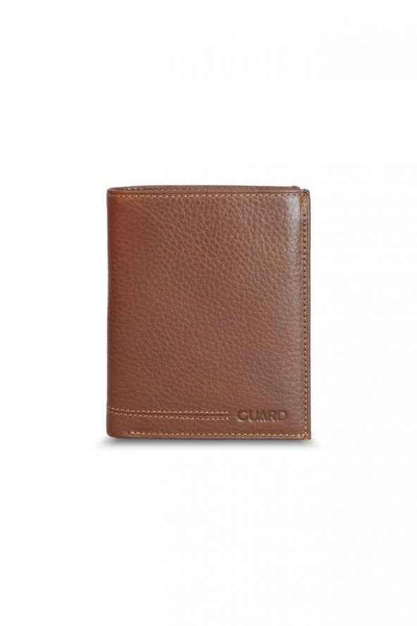 Guard Multi-Compartment  Genuine Leather Men's Vertical Wallet