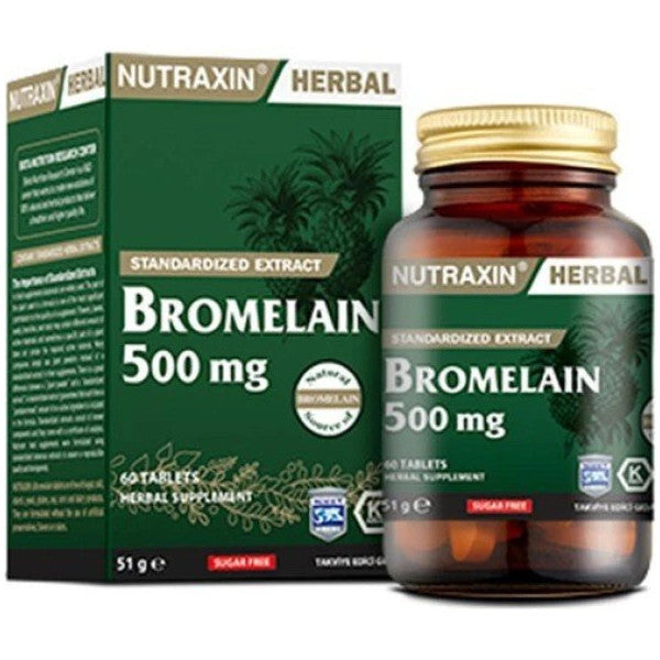 Nutraxin Bromelain 500Mg 60 Tablet