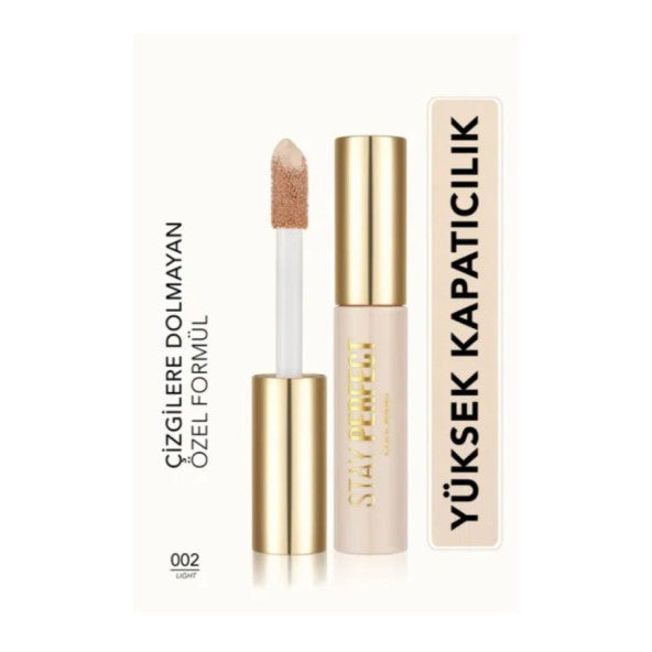 Flormar Stay Perfect Intensely Pigmented Concealer 002 Light: Warm Undertone