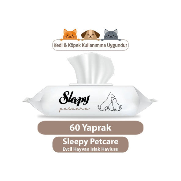 Sleepy Petcare 60 Pack Pet Wet Towels