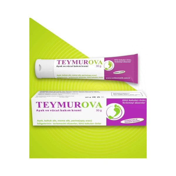 Teymurova Bad Odor Prevention Sweating Regulation Foot And Body Care Cream 30 Gr