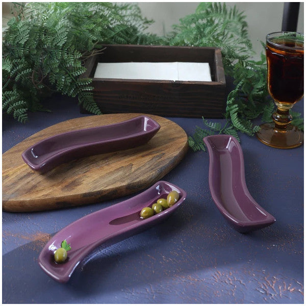 Keramika Purple Ivory Olive Grove 3 Pieces 18 Cm