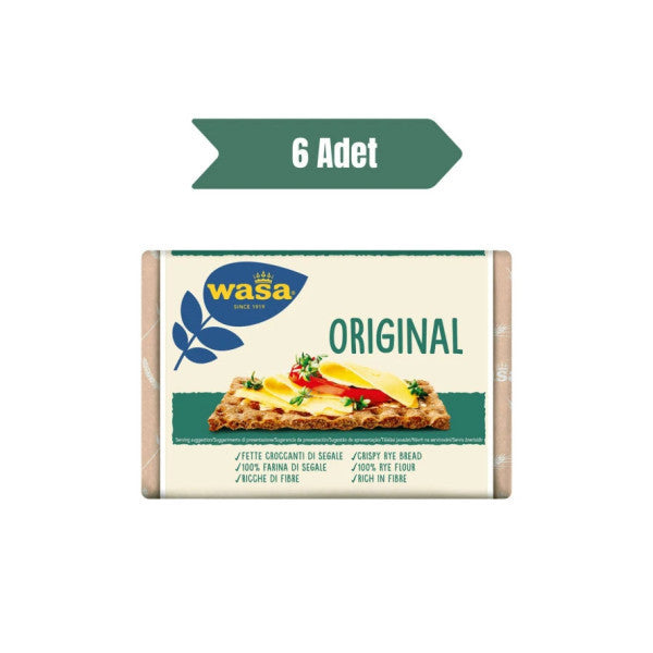 Wasa Plain Crispbread Original 275 Gr 6 Pieces