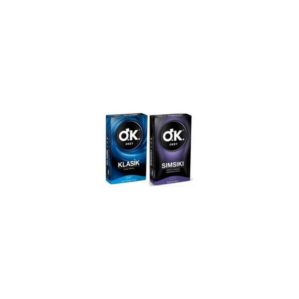 Okey Tight + Classic Condom 10 Piece Set Of 2