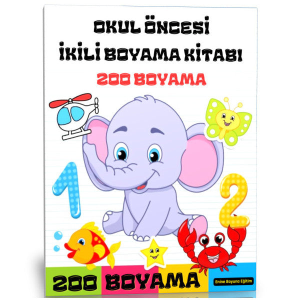 Preschool Double Coloring Book (200 Coloring Pages)