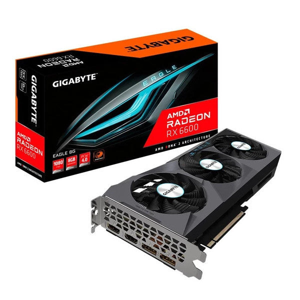 Gigabyte Radeon Rx 6600 Eagle 8Gb 128-Bit Gddr6 Amd Graphics Card - Gv-R66Eagle-8Gd