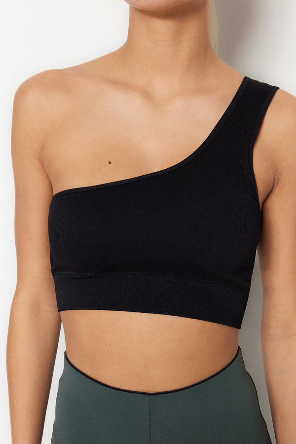 TRENDYOLMİLLA Biscuit Seamless One-Shoulder Support Sports Bra THMSS23SS00008