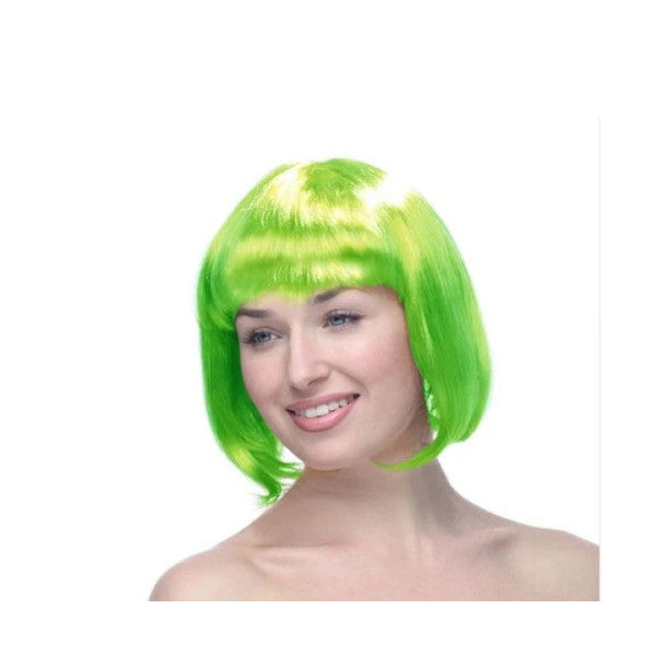 Periboia Green Blunt Wig Hair