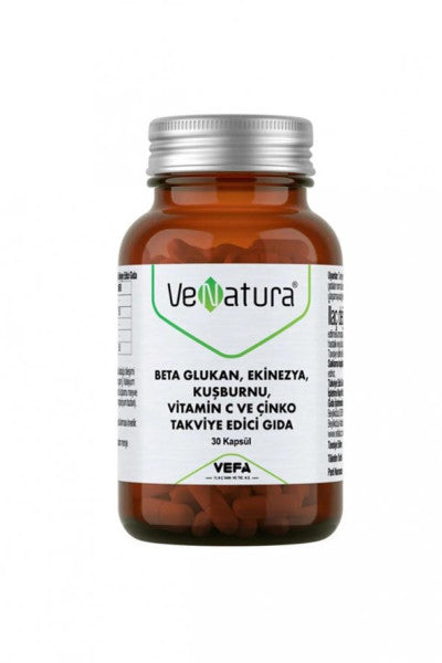 Venatura Beta Glucan, Echinacea, Rosehip, Vitamin C And Zinc 30 Capsules
