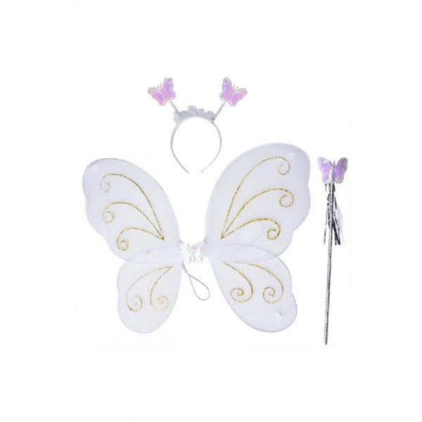 Birthday Costume Butterfly Wings, Wand And Crown