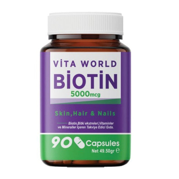 Vita World Biotin 90 Capsules