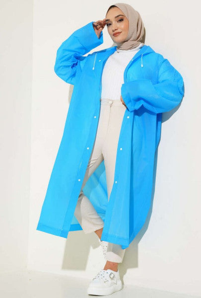 Waterproof Raincoat Sax Blue