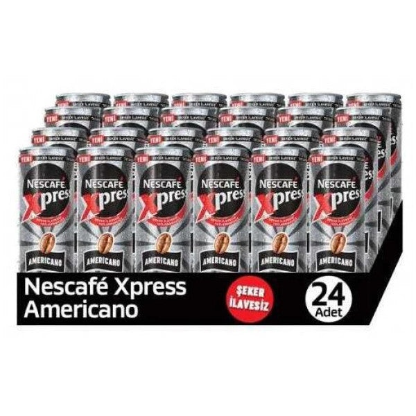 Nescafe Xpress Americano Sugar-Free Cold Coffee 250 Ml X 24 Pcs