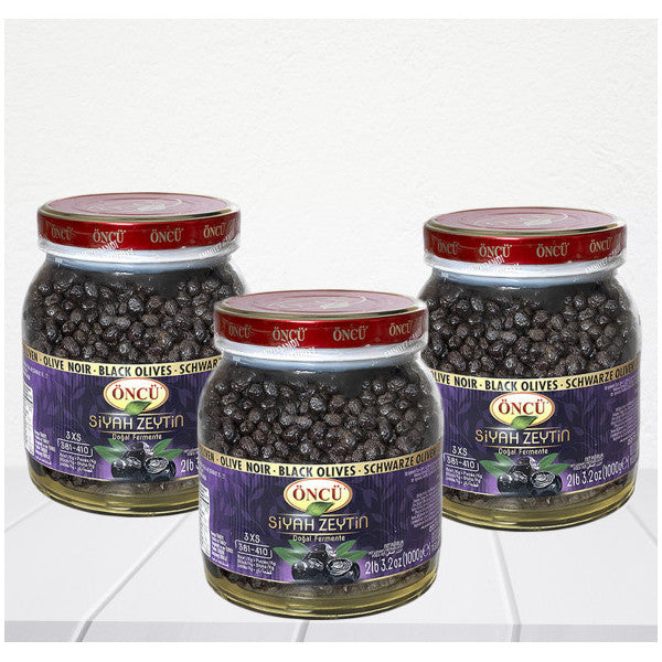 Öncü 1 Kg Black Oil Olives 3Xs(381-410) 3 Pieces