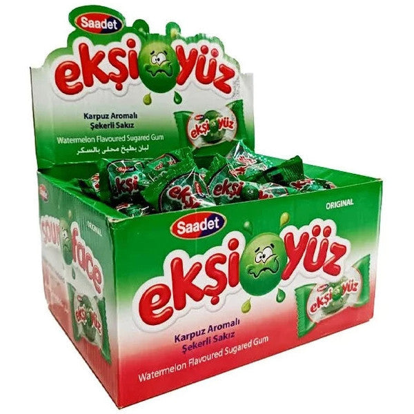 Ekşiyüz Watermelon Flavored Sugared Gum 100 Pieces