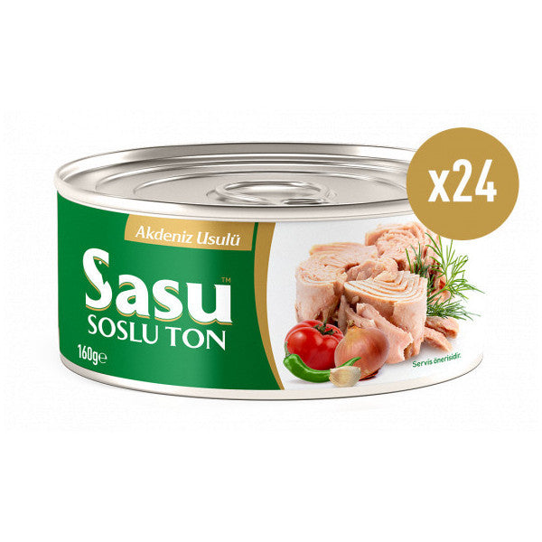 Sasu Mediterranean Style Tuna 1 Box 24X160 Gr Whole Slice