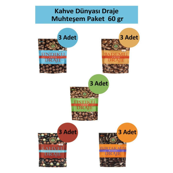 Kahve Dünyası Dragee Magnificent Package 60 Gr X 15 Pieces