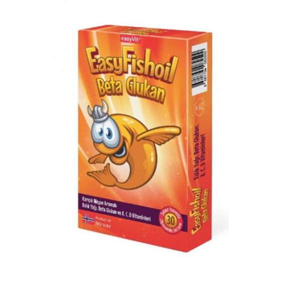 Easyfishoil Beta Glucan Chewable 30 Gel Form