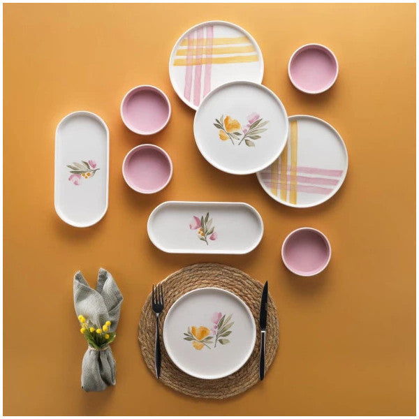 Schafer Sunny Breakfast Set For 4 People-10 Pieces-Pink02