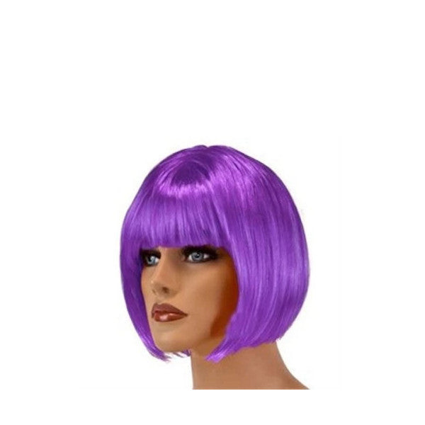 Periboia Short Purple Wig Hair