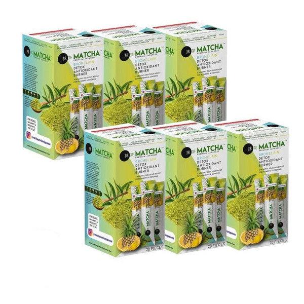 Matcha Premium Japanese Bromelain Pineapple Lemon Matcha Tea 20X8Gr X 6Pcs