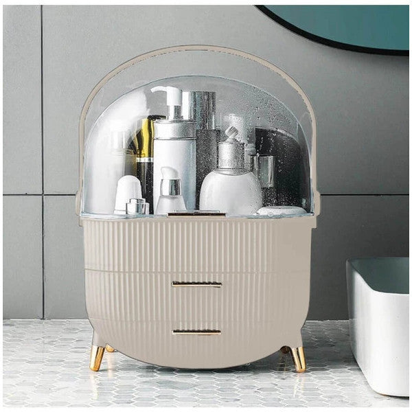 House By House Drawer Makeup Cosmetic Organizer Organizer Cappuccino